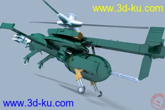 3D打印模型攻壳机动队里的直升机，新手作品的图片