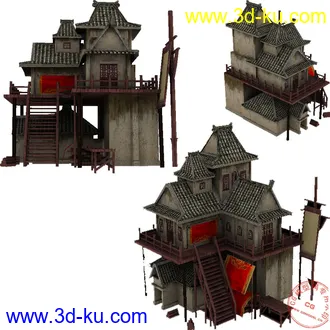 3D打印模型自己做得建筑的图片