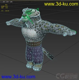 3D打印模型【功夫熊猫】黑豹太郎的图片