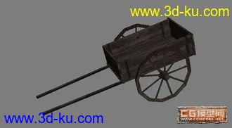 3D打印模型经典手推车的图片