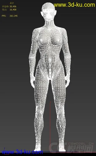 3D打印模型我也来发点东西！！一个美女模特！！的图片