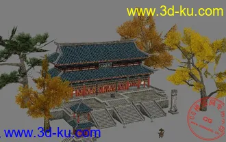 3D打印模型大雄保殿的图片