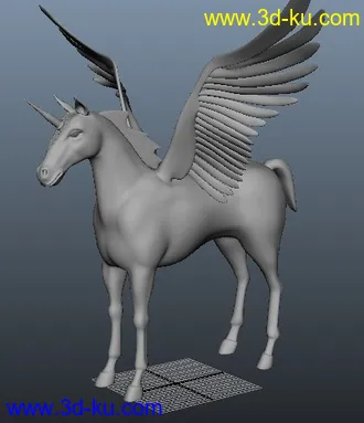3D打印模型独角兽的图片
