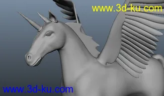 3D打印模型独角兽的图片