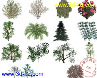 3D打印模型数和灌木的图片