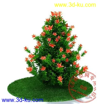 3D打印模型很漂亮的花树,非常精细,带完整贴图,希望大家喜欢的图片