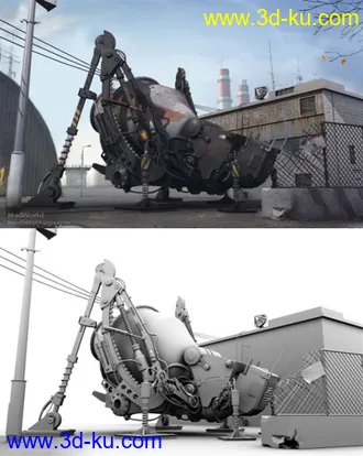 3D打印模型很炫的机器人场景…………的图片