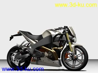 3D打印模型一辆很漂亮的摩托车的图片