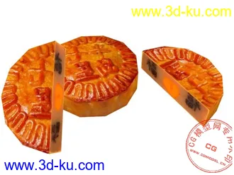3D打印模型中秋快到了　我做个月饼自己吃的图片