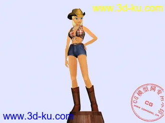 3D打印模型麻辣牛仔妹 有兴趣就抱走吧的图片