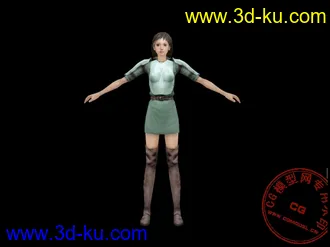 3D打印模型小愣女   卡卡的说的图片