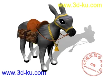 3D打印模型卡通小驴子 不好就杀吃的图片