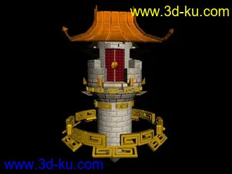 3D打印模型空中城堡的图片