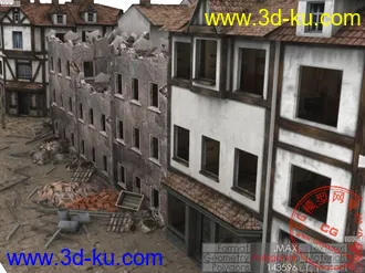 3D打印模型首发 二战柏林街道一景的图片