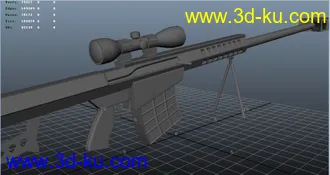 3D打印模型巴雷特狙击步枪，呵呵，的图片