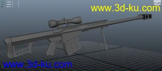 3D打印模型巴雷特狙击步枪，呵呵，的图片