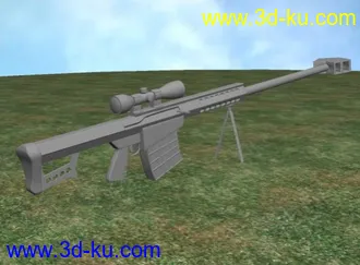 3D打印模型巴雷特狙击步枪，呵呵，的图片