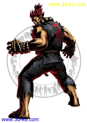 3D打印模型X360：漫画英雄VS Capcom 3@豪鬼的图片