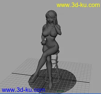 3D打印模型美女！！白领！！的图片
