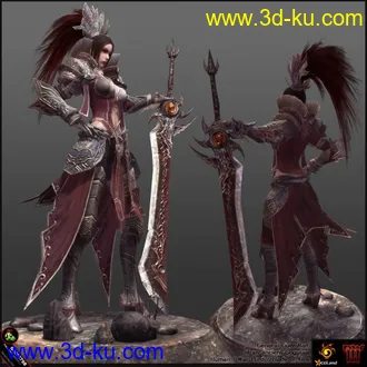 第一次尝试做的一个人物模型、边学边做、（没绑定）的图片