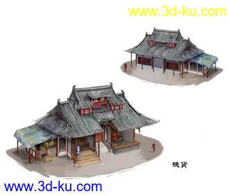 3D打印模型边学边做、老师考试做的房子的图片