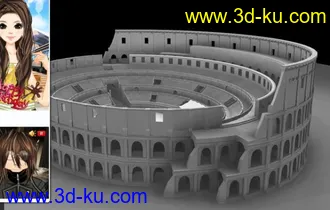 3D打印模型斗兽场的图片