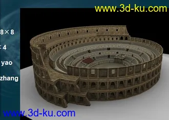 3D打印模型斗兽场的图片