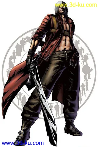 3D打印模型X360：漫画英雄VS Capcom 3@但丁的图片