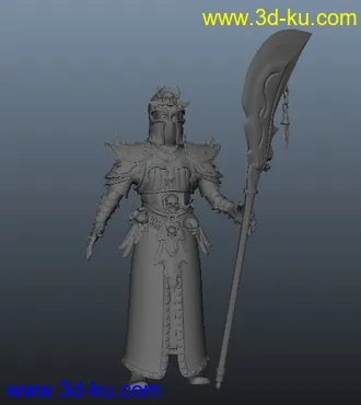 3D打印模型古代将军的图片