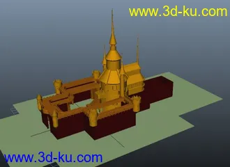 3D打印模型城堡的图片