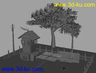 3D打印模型农家小院补贴的图片