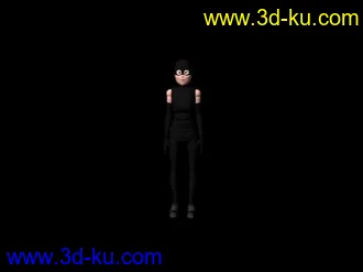 3D打印模型动画人物绑定好的的图片