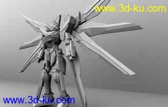 3D打印模型自由高达，（小弟是新手，做的不细致）的图片