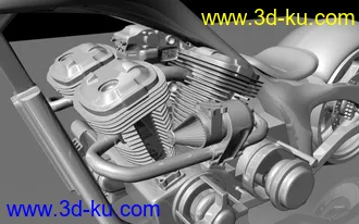 3D打印模型哈雷摩托的图片