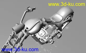 3D打印模型哈雷摩托的图片