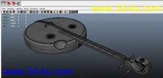 3D打印模型课后作业-NURBS琵琶一把.的图片