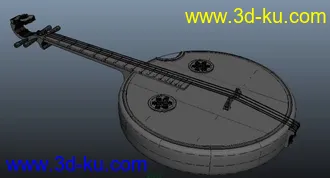 3D打印模型课后作业-NURBS琵琶一把.的图片