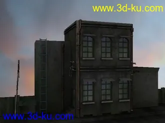 破旧的房子模型（附加贴图）的图片