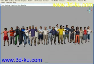 可放在你的大片里做群众演员的模型的图片