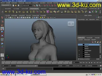 自建少女模型求P的图片