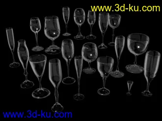 3D打印模型高脚杯大合集~有材质的图片