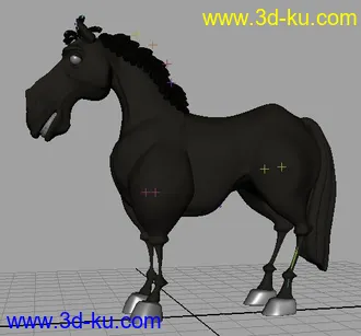 3D打印模型各种绑定好的四足动物（马、狗、狼、鹿、虎等等……）的图片