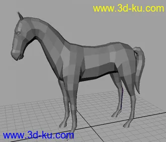 3D打印模型各种绑定好的四足动物（马、狗、狼、鹿、虎等等……）的图片