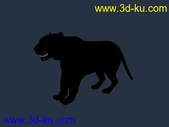3D打印模型各种绑定好的四足动物（马、狗、狼、鹿、虎等等……）的图片