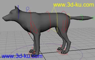 3D打印模型各种绑定好的四足动物（马、狗、狼、鹿、虎等等……）的图片