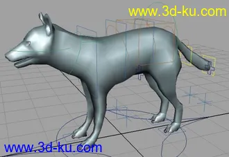 3D打印模型各种绑定好的四足动物（马、狗、狼、鹿、虎等等……）的图片