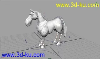 3D打印模型各种绑定好的四足动物（马、狗、狼、鹿、虎等等……）的图片
