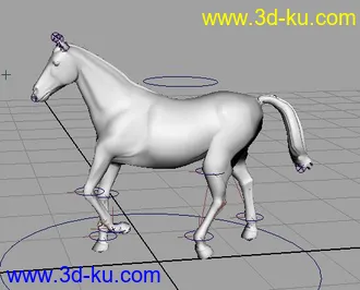 3D打印模型各种绑定好的四足动物（马、狗、狼、鹿、虎等等……）的图片