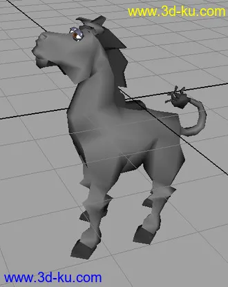 3D打印模型各种绑定好的四足动物（马、狗、狼、鹿、虎等等……）的图片
