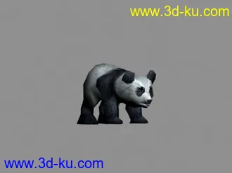 3D打印模型一只熊猫的图片